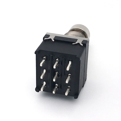 9 Pin 3pdt Stomp переключатель 500V для электрической гитары