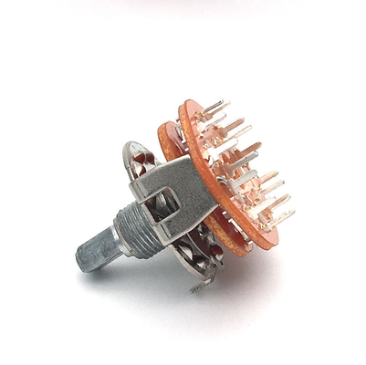 Multi дикторы вращающегося переключателя 500ohm петли 2p4t мини роторные непрерывные