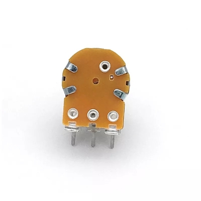 Потенциометр 5k с переключателем 15mm Dual Gang Audio Taper