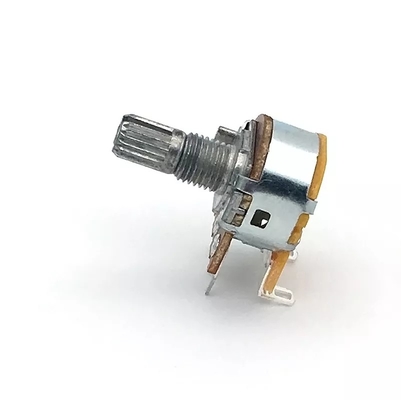 Потенциометр 5k с переключателем 15mm Dual Gang Audio Taper