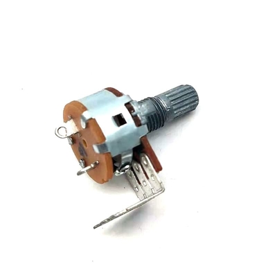 Потенциометр усилителя металла 0.2W с переключателем 16mm для звукового ящика